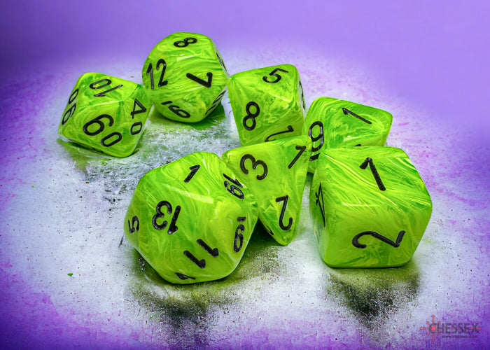 Chessex Vortex: Mega-Hedral pc: Bright Green/Black | L.A. Mood Comics and Games