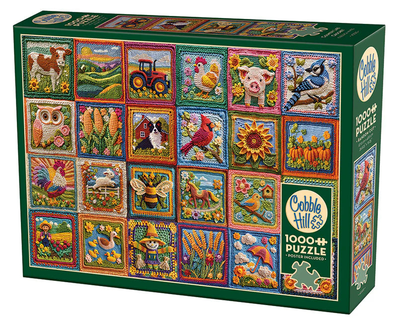 Puzzle 1000pc Country Life Crochet | L.A. Mood Comics and Games