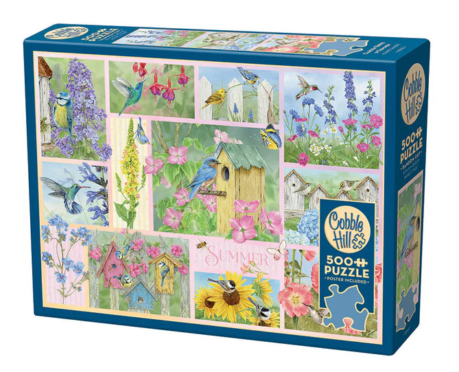 Puzzle 500 Garden Birds in Summer | L.A. Mood Comics and Games