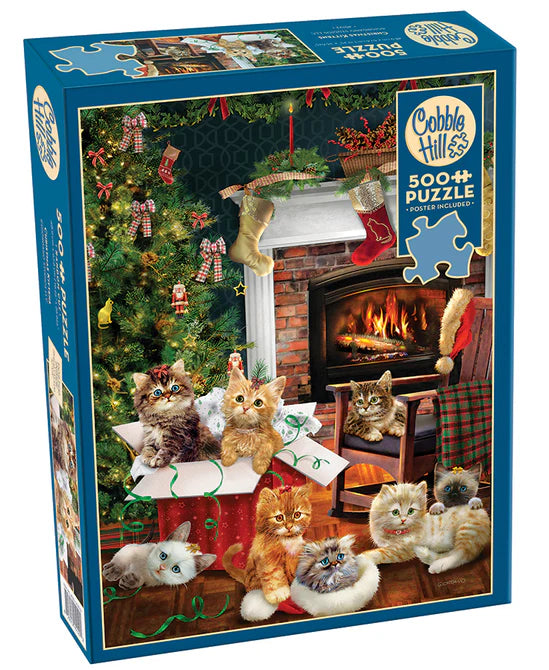 Puzzle 500pc Christmas Kittens | L.A. Mood Comics and Games