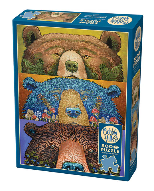 Puzzle 500pc Bear Eyes: Harvest | L.A. Mood Comics and Games
