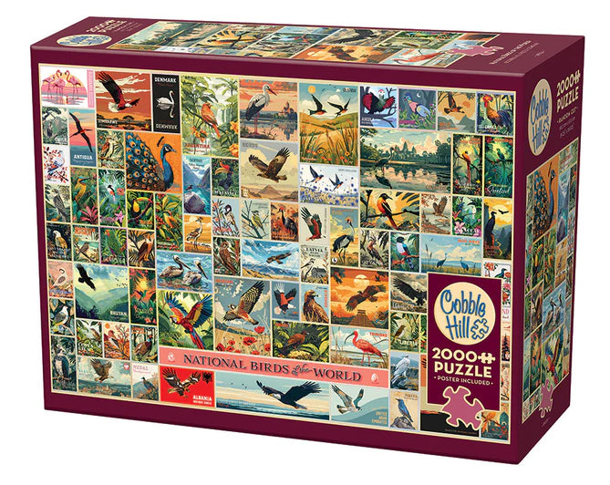 Puzzle 2000pc National Birds of the World | L.A. Mood Comics and Games