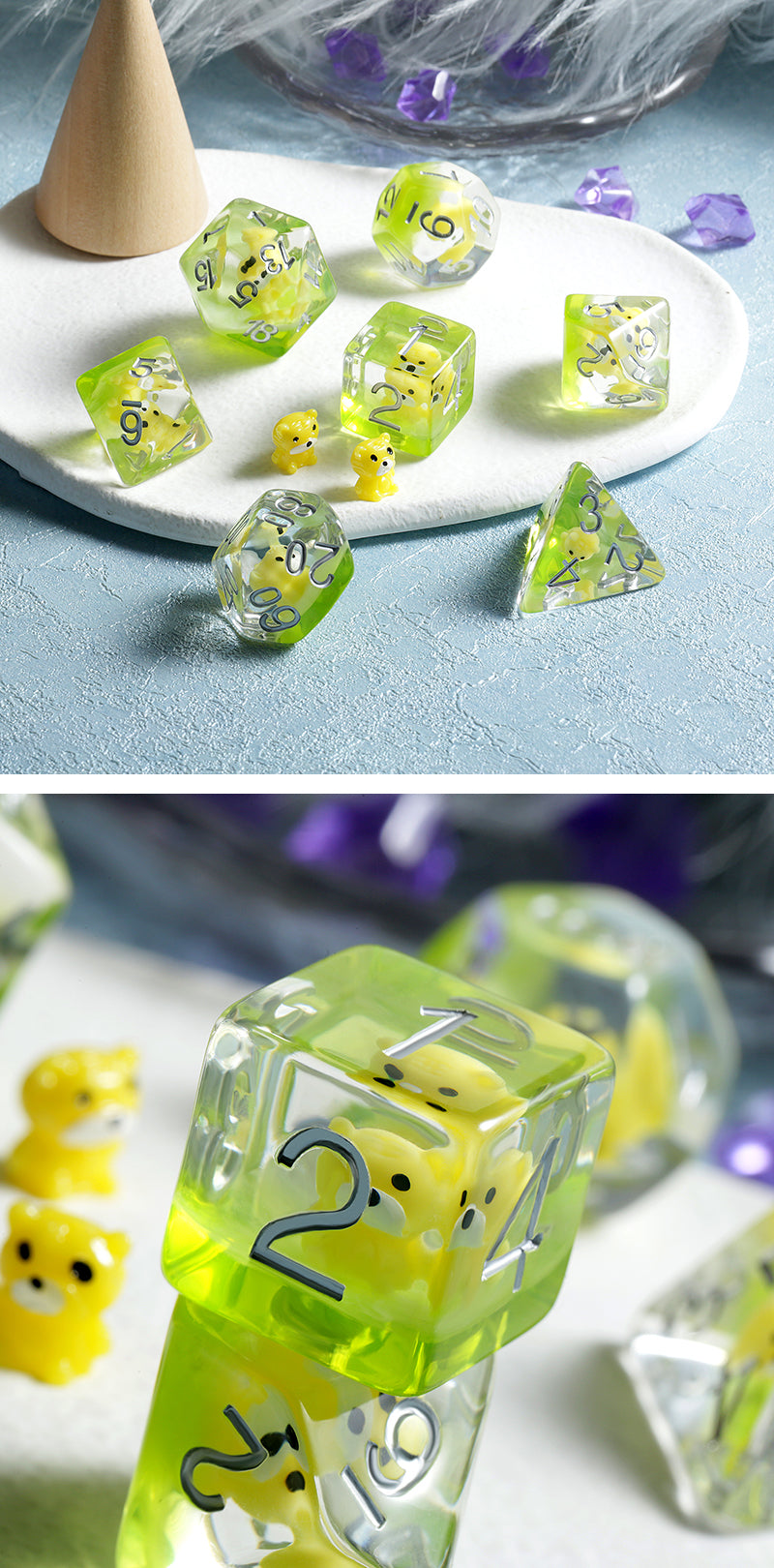 Resin Dice Set (7pcs) (Tiger) | L.A. Mood Comics and Games