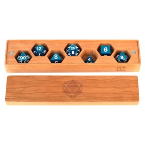 Premium Wood Dice Vault - Cherry Wood (DICE NOT INCLUDED) | L.A. Mood Comics and Games