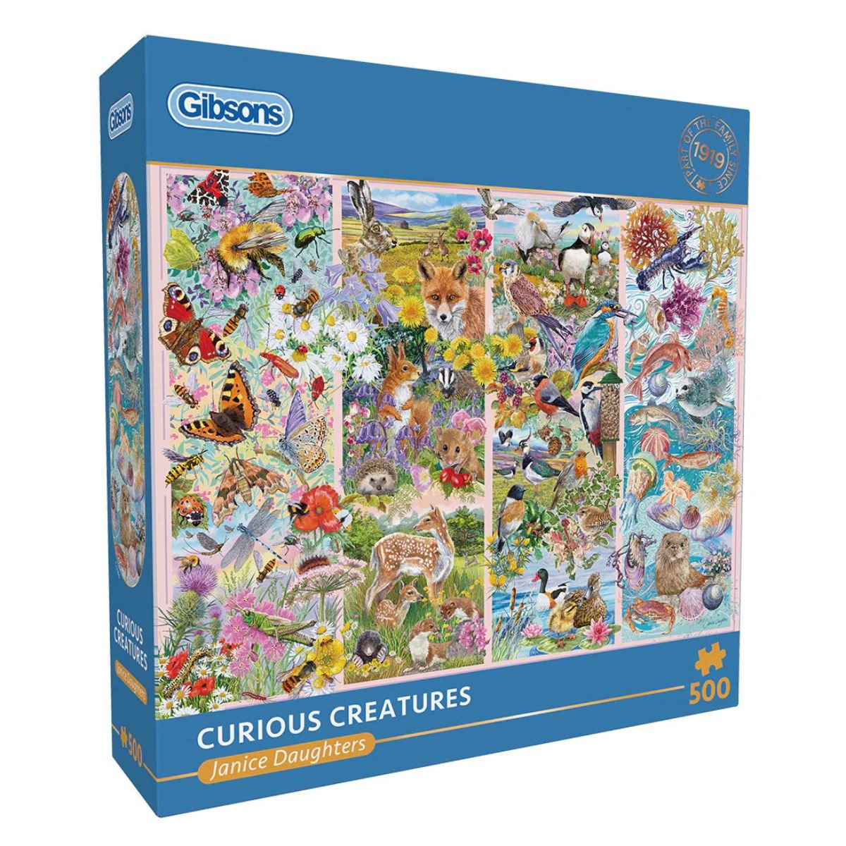 Puzzle - 500 pcs - Curious Creatures | L.A. Mood Comics and Games