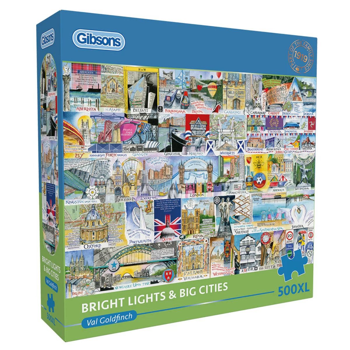 Puzzle - 500 XL pcs - Bright Lights & Big Cities | L.A. Mood Comics and Games