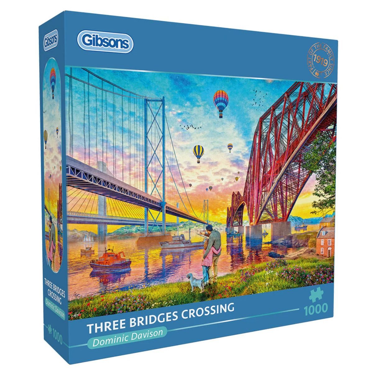 Puzzle 1000pc - Three Bridges Crossing | L.A. Mood Comics and Games