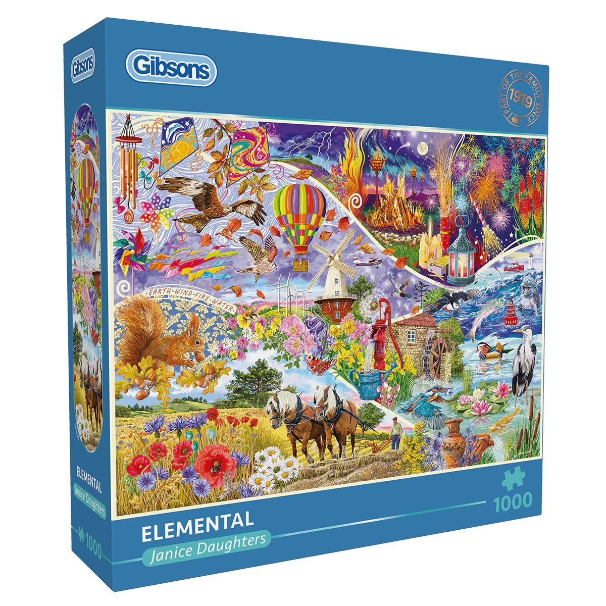 Puzzle 1000pc - Elemental | L.A. Mood Comics and Games
