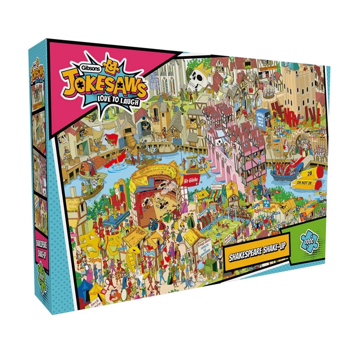 Puzzle 1000pc - Jokesaws: Shakespeare Shake-Up | L.A. Mood Comics and Games