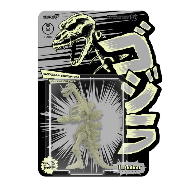 S7 TOHO REACTION GODZILLA SKELETON (GLOW IN THE DARK) | L.A. Mood Comics and Games
