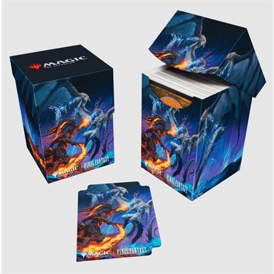 Deck Box: Magic: The Gathering - Final Fantasy: Bahamut and Ifrit (100 ct) | L.A. Mood Comics and Games
