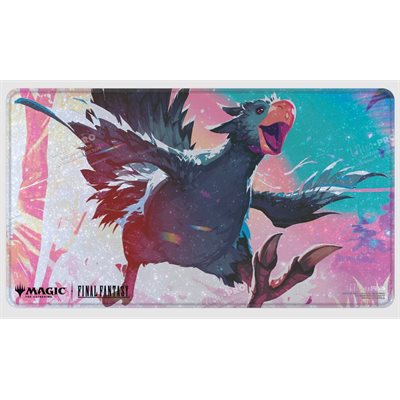 UP PLAYMAT MTG FINAL FANTASY - HOLOFOIL TRAVELLING CHOCOBO BLACK | L.A. Mood Comics and Games