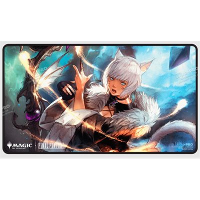 Playmat: Stitched (Black): Magic: The Gathering - Final Fantasy: Y'shtola Rhul | L.A. Mood Comics and Games