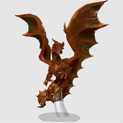 DND ICONS: ADULT COPPER DRAGON (PREPAINTED) | L.A. Mood Comics and Games