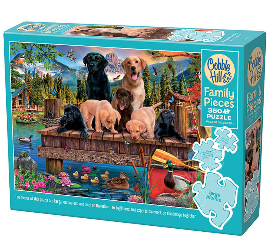 Puzzle 350pc - Pups and Ducks | L.A. Mood Comics and Games