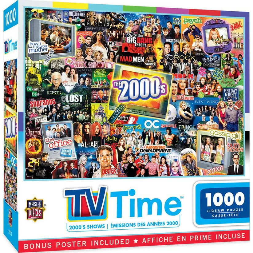 Puzzle 1000pc - TV Time: 2000's Shows | L.A. Mood Comics and Games