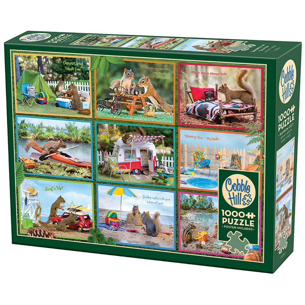 Puzzle 1000 Squirrels on Vacation | L.A. Mood Comics and Games