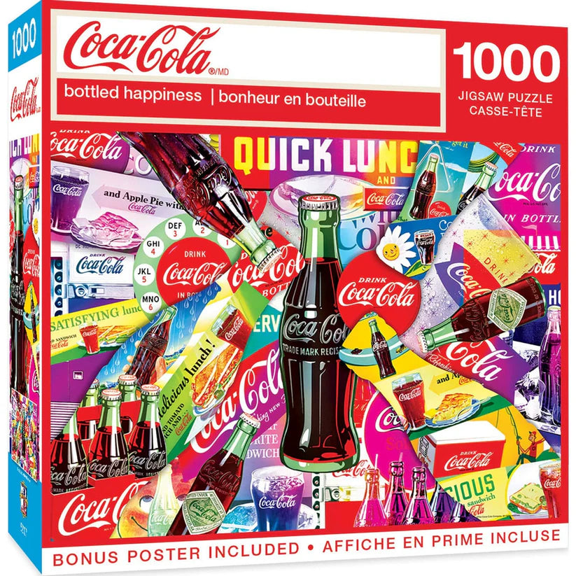 Puzzle 1000pc - Coca Cola: Bottled Happiness | L.A. Mood Comics and Games