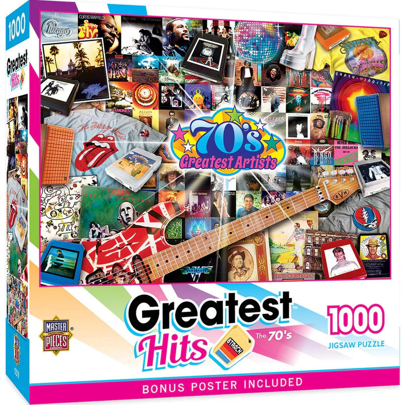 Puzzle 1000pc - Greatest Hits: The 70's | L.A. Mood Comics and Games