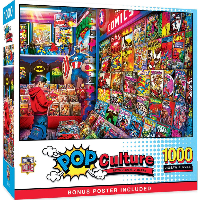 Puzzle 1000pc - Retro Comic Bliss | L.A. Mood Comics and Games