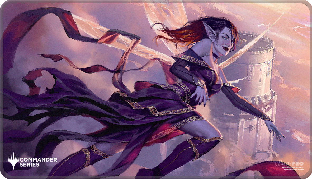 UP PLAYMAT MTG COMMANDER SERIES THREE COLOR SHARD ALELA STITCHED | L.A. Mood Comics and Games