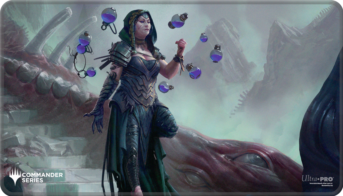 UP PLAYMAT MTG COMMANDER SERIES THREE COLOR SHARD KESS STITCHED | L.A. Mood Comics and Games