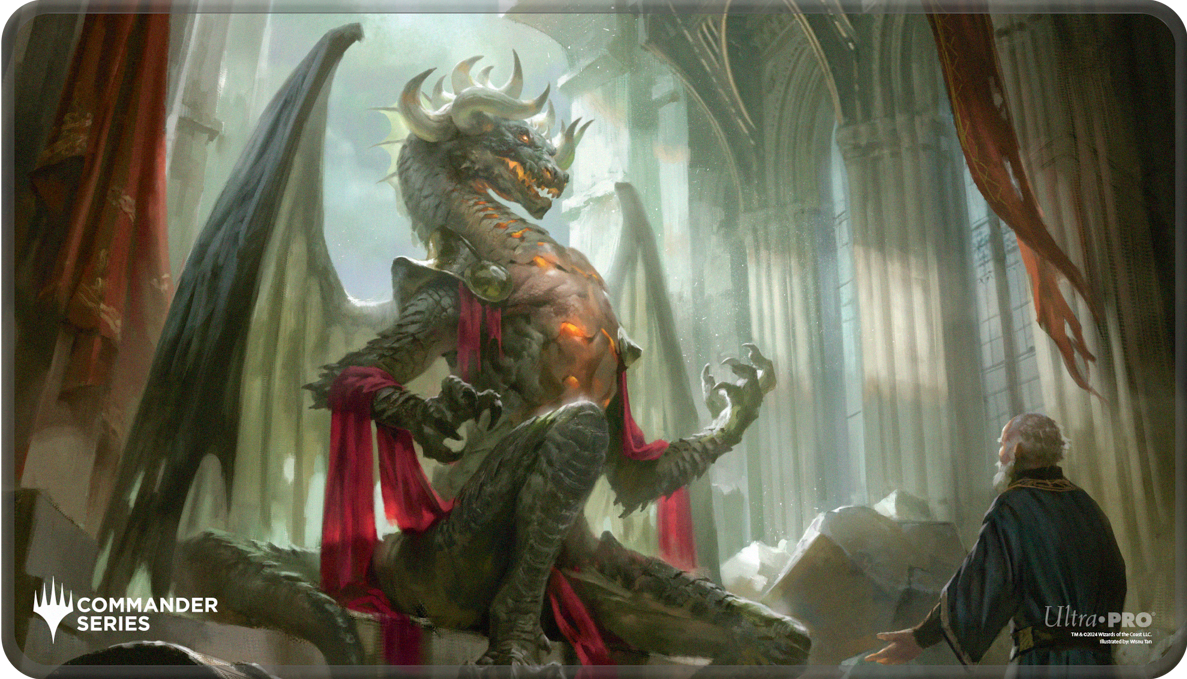 UP PLAYMAT MTG COMMANDER SERIES THREE COLOR SHARD KORVOLD STITCHED | L.A. Mood Comics and Games