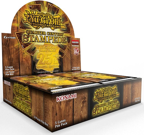 YGO QUARTER CENTURY STAMPEDE BOOSTER BOX | L.A. Mood Comics and Games