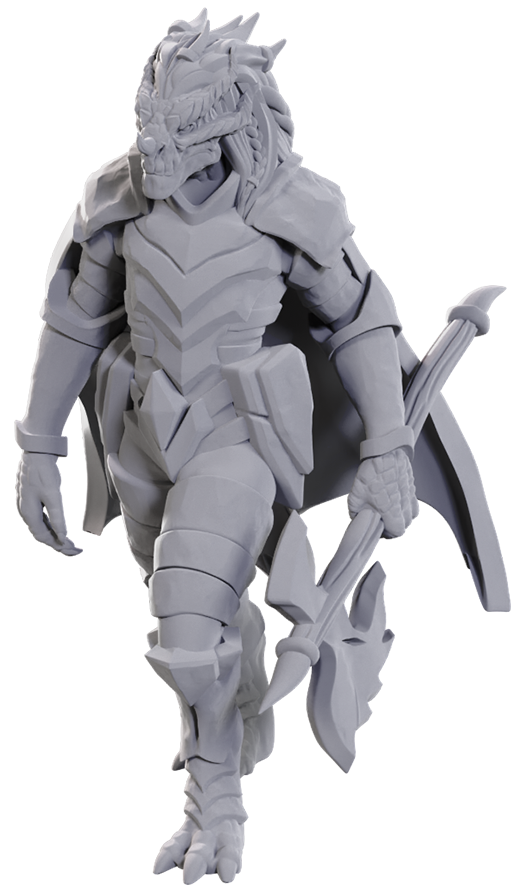 DND UNPAINTED MINIS WV25 DRAGONBORN OF TIAMAT | L.A. Mood Comics and Games