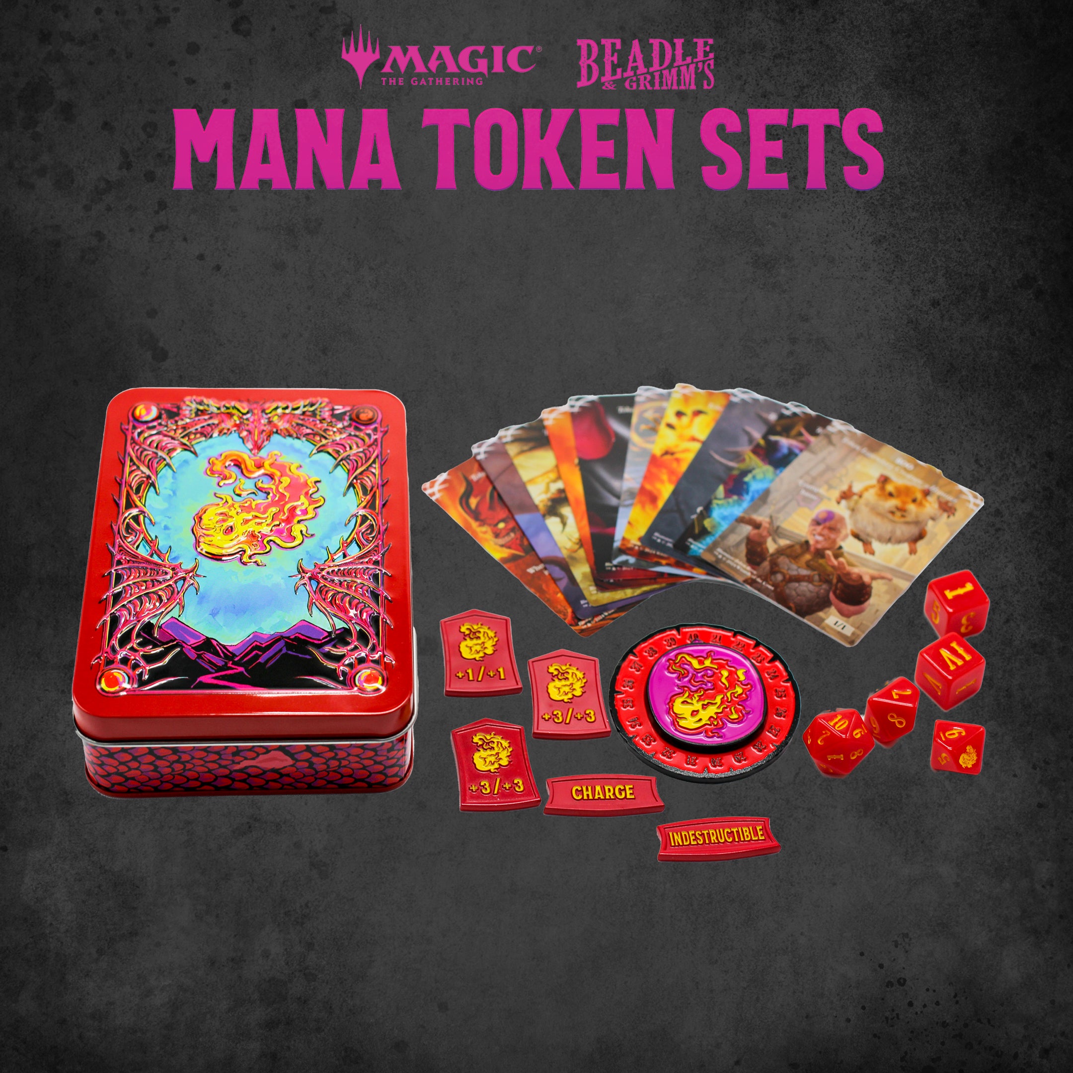 BEADLE & GRIMM'S MTG MANA TOKEN SET RED | L.A. Mood Comics and Games