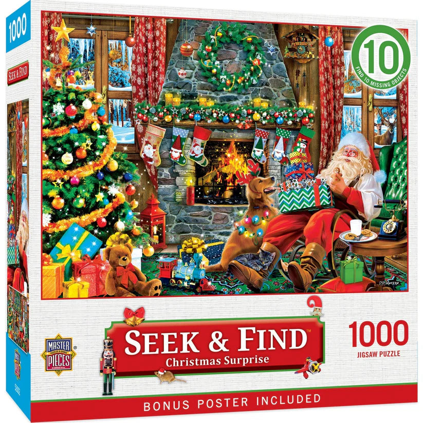 Puzzle 1000pc - Seek & Find: Christmas Surprise | L.A. Mood Comics and Games