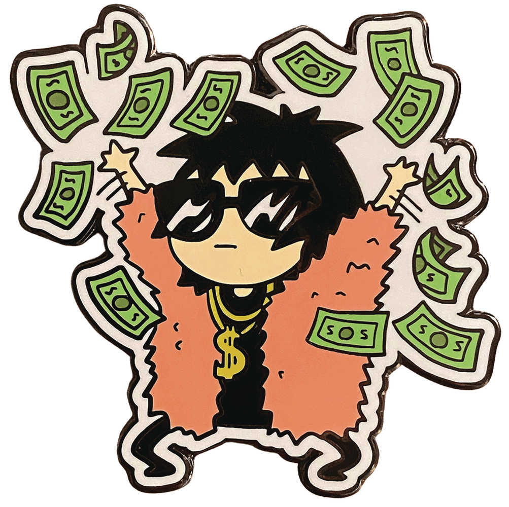Sarahs Scribbles Big Spender Pin | L.A. Mood Comics and Games