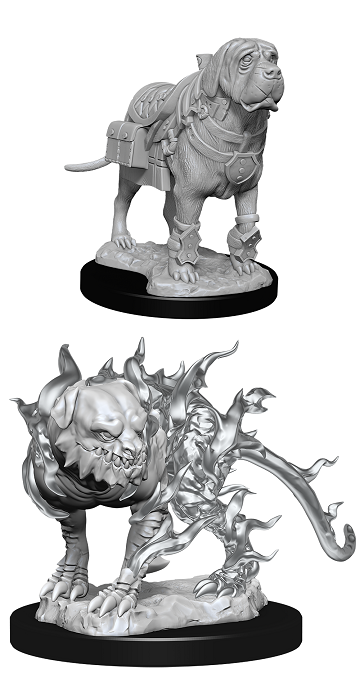 DND UNPAINTED MINIS WV11 MASTIF AND SHADOW MASTIF | L.A. Mood Comics and Games