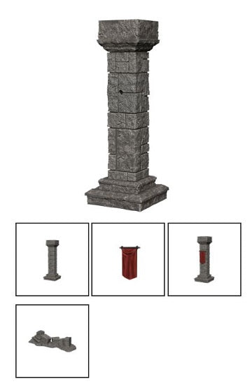 WIZKIDS UNPAINTED MINIS WV11 PILLARS AND BANNERS | L.A. Mood Comics and Games