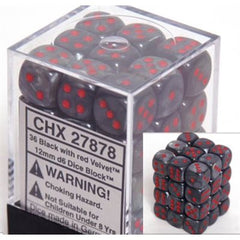 Chessex: D6 Velvet™ Dice sets - 12mm | L.A. Mood Comics and Games