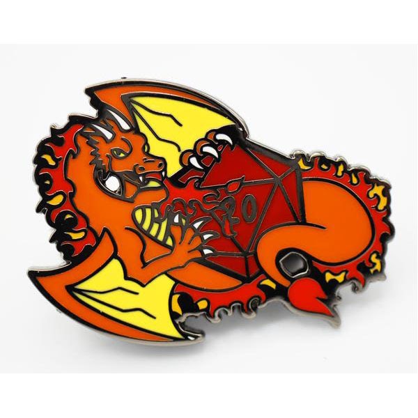 Dice Dragons Pin: Fire | L.A. Mood Comics and Games