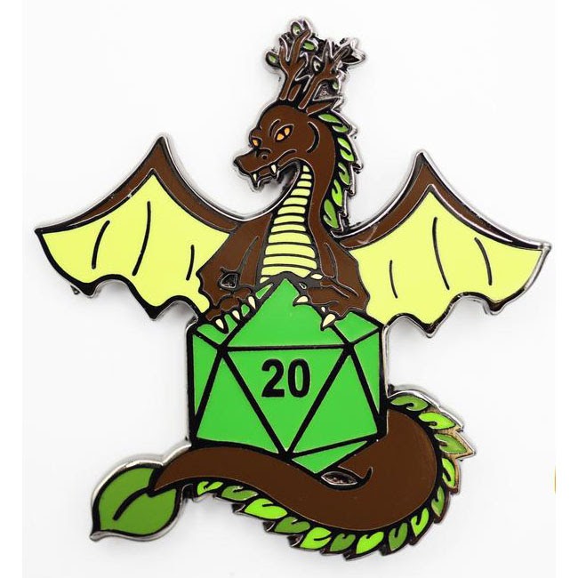 Dice Dragons Pin: Earth | L.A. Mood Comics and Games