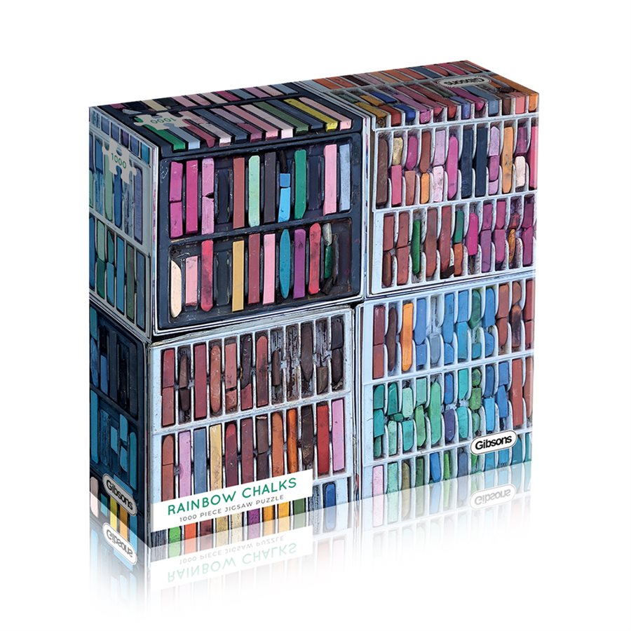 Puzzle 1000 Piece: Rainbow Chalks | L.A. Mood Comics and Games