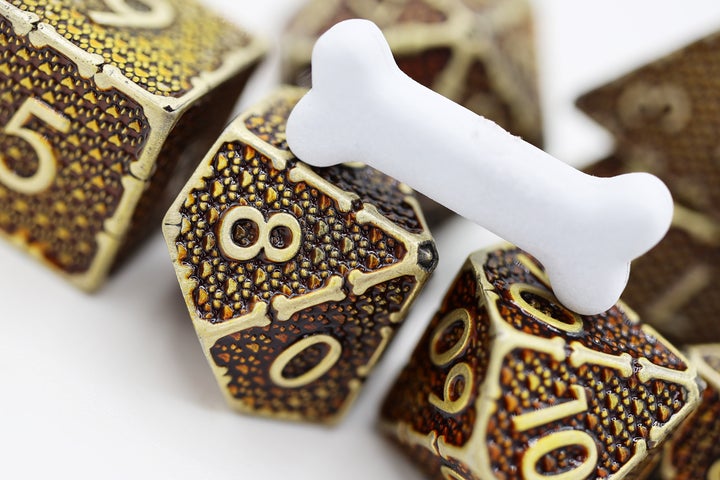 MUDDY PAW PRINTS METAL RPG DICE SET | L.A. Mood Comics and Games