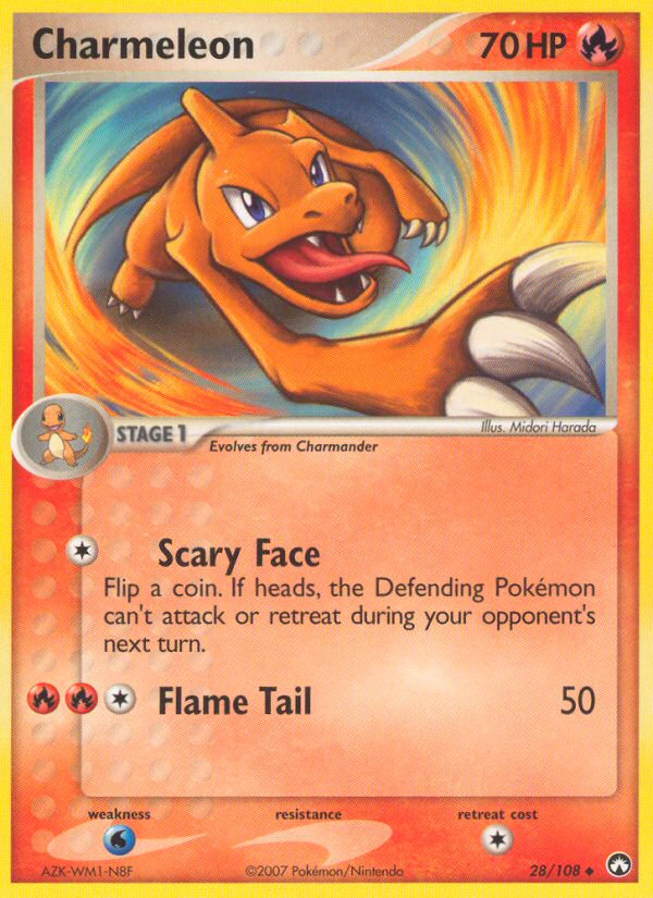 Charmeleon 2004年製 トレーディングカード 2004 POKEMON CHARMELEON 31/112 EX FIRE RED LEAF GREEN Regular