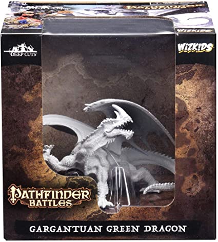 GARGANTUAN GREEN DRAGON PATHFINDER UNPAINTED MINIATURES | L.A. Mood Comics and Games
