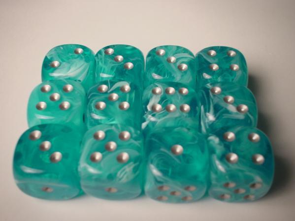 Chessex: D6 Cirrus™ Dice set - 12MM | L.A. Mood Comics and Games