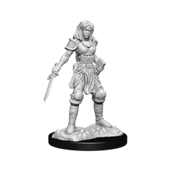 PF UNPAINTED MINIS WV15 HUMAN FIGHTER FEMALE | L.A. Mood Comics and Games