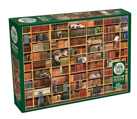 Puzzle 1000pc The Cat Library | L.A. Mood Comics and Games