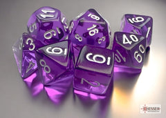 Chessex: Translucent Polyhedral 7pc Dice Set | L.A. Mood Comics and Games
