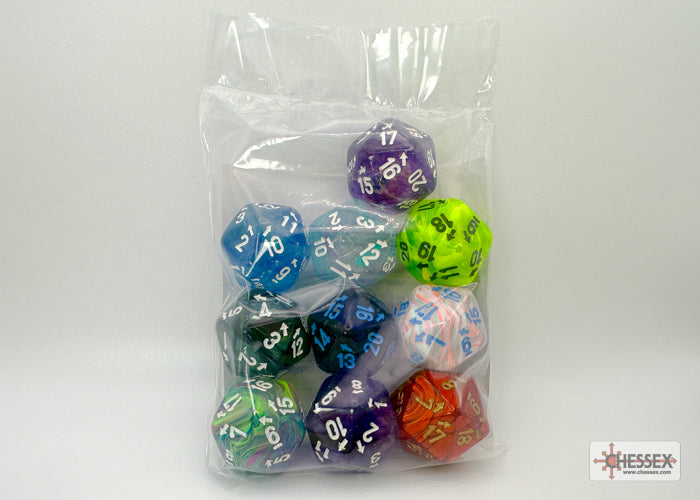 Chessex - Countup&down - Assorted 10 - D20s | L.A. Mood Comics and Games