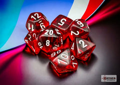 Chessex: Translucent Polyhedral 7pc Dice Set | L.A. Mood Comics and Games