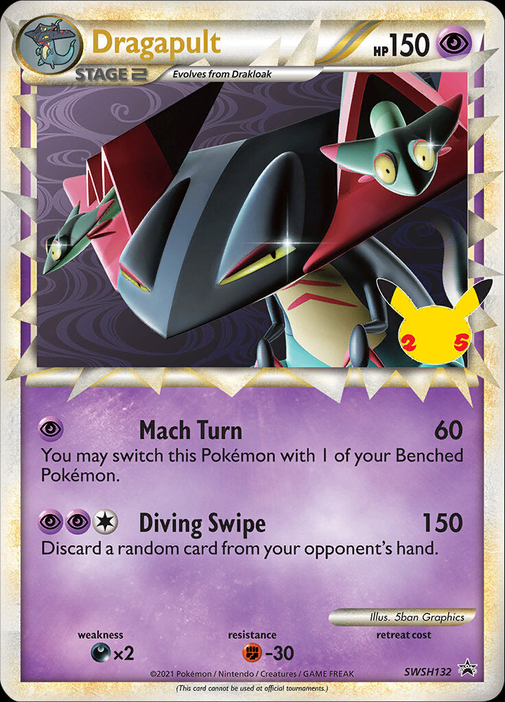 Dragapult (SWSH132) (Jumbo Card) [Sword & Shield: Black Star Promos] | L.A. Mood Comics and Games
