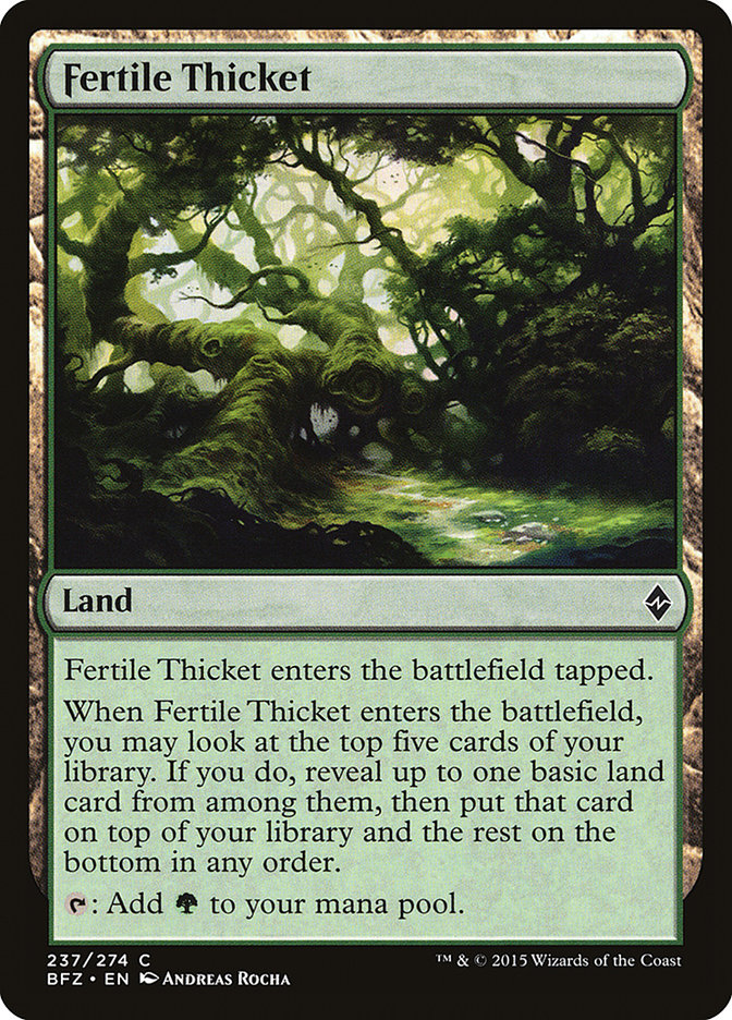Fertile Thicket [Battle for Zendikar] | L.A. Mood Comics and Games