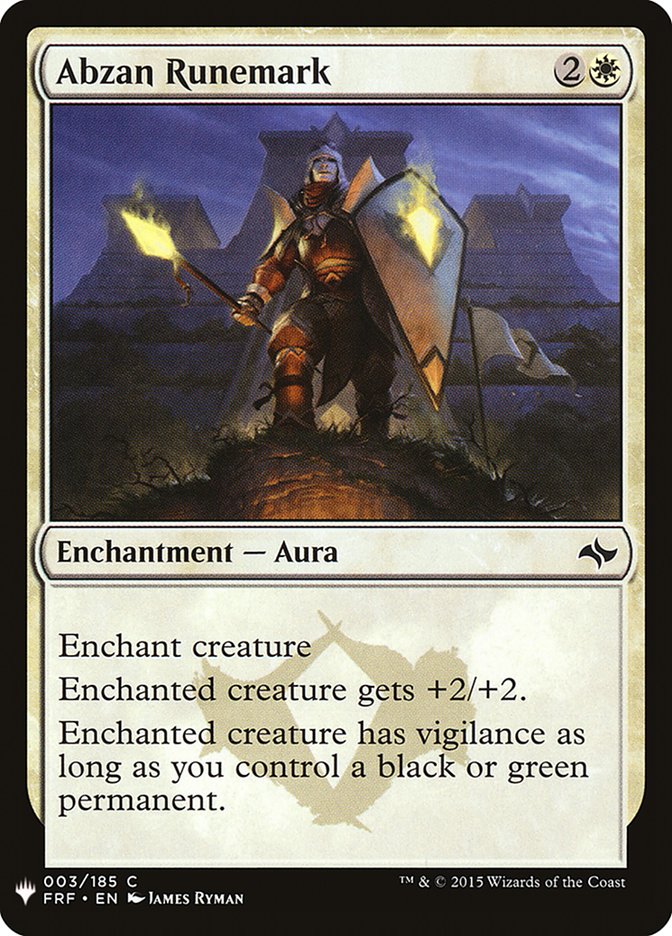 Abzan Runemark [Mystery Booster] | L.A. Mood Comics and Games